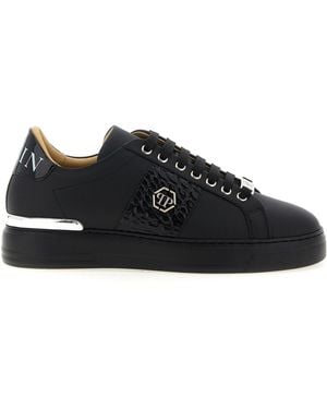 Philipp Plein 'zeshoek' Sneakers - Zwart