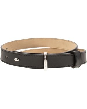 Max Mara Beltloop25 Ledergürtel - Schwarz