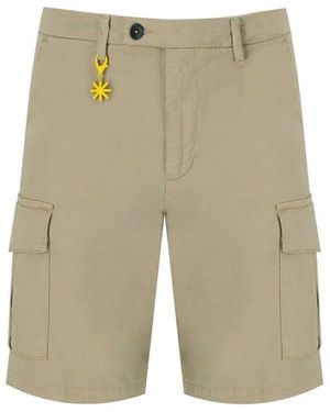 Manuel Ritz Cargo Bermuda Shorts - Natural
