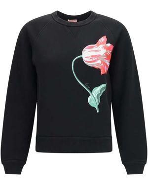 KENZO Hemd Mit Tulpen-Print - Blau