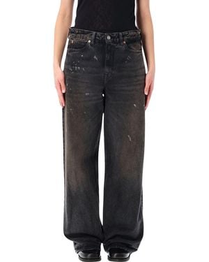 Our Legacy Full Cut Nebula Wash Jeans - Black