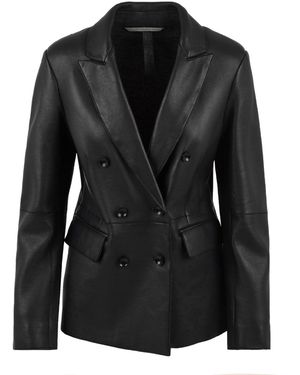 The Jackie Leathers Coats - Black