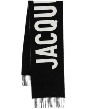Jacquemus Sciarpa Con Logo E Frange-Donna - Rosa
