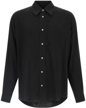 Lemaire Viskose-Wollhemd - Schwarz