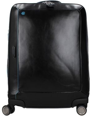 Piquadro Trolley Cabina 45L Uomo Pelle Nero - Black