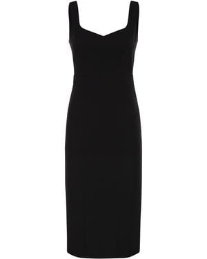 Max Mara Mstsala – Tailliertes Midikleid aus Triacetat und Polyester - Schwarz