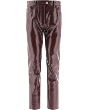 Courreges Courrèges "reedition Vinyl" Broek - Paars