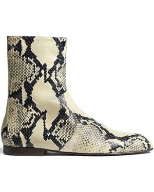 KHAITE Colt Ankle Boot - Brown