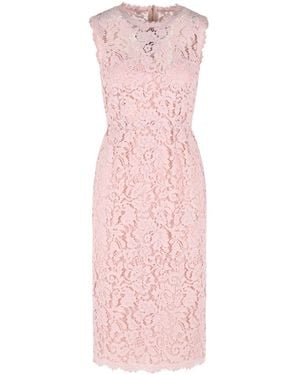 Dolce & Gabbana Roze Katoenmix Jurk