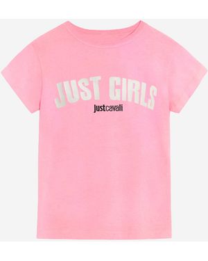 Just Cavalli Cotton T-Shirt - Pink