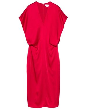 Stella McCartney Stella Mc Cartney Satin gegen Nackenmidi Kleid - Rot