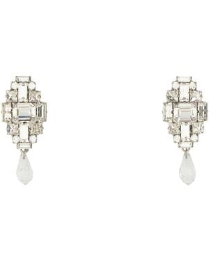 Alessandra Rich Embellished Metal Earrings - Multicolour