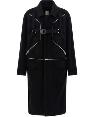 Rick Owens 'Blixa Jumbo Mac' Coat - Black