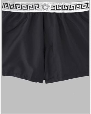 Versace Stretch Cotton Boxer Briefs - Black
