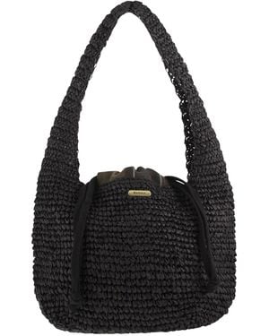 Barbour Lily Woven Tote Bag - Black