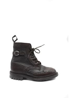 Tricker's Bedrieger's Laarsjes Donkerbruin - Zwart