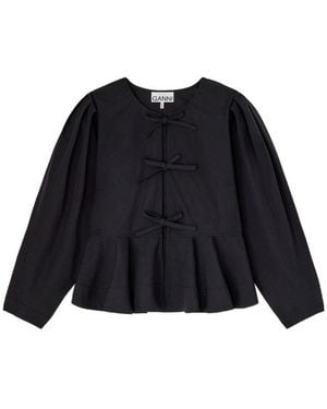 Ganni Organic Cotton Blouse - Black