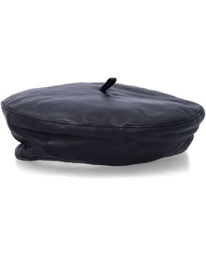 THE GARMENT Leather Beret - Blue