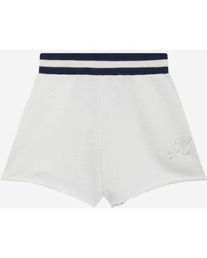 Autry Katoenen Short Met Logo - Wit