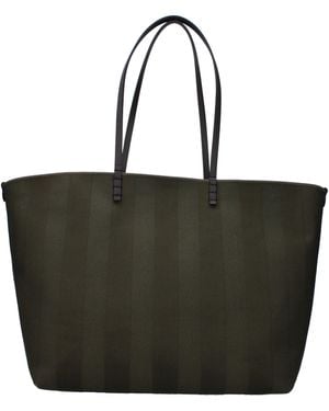 Fendi Stume Da Spalla Donne Tessuto Verde/Marrone - Nero