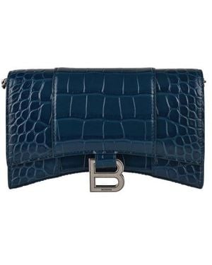 Balenciaga Sandglas -Brieftasche auf der Kette - Blau