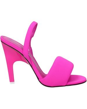 The Attico The Penthouse Sandals Rem Fabric Fuxia - Viola