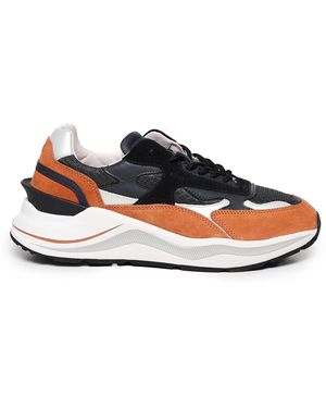Date DATUM. Graue Nylon -Turnschuhe - Weiß