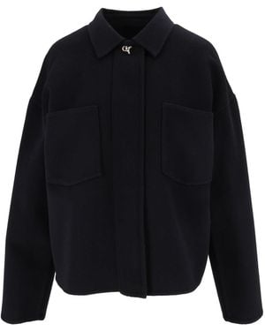 Fabiana Filippi Night Cropped Virgin Wool Jacket - Black