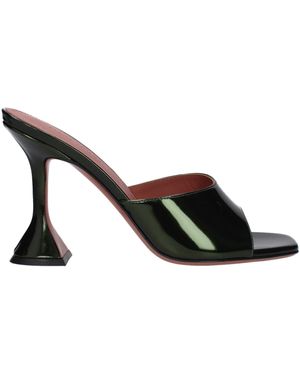 AMINA MUADDI Sandals Lupita Woman Paint Green/mossy - Zwart