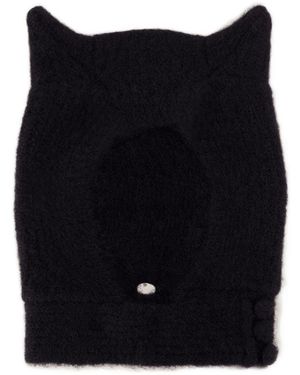 Coperni Hombo de gorro de cuerno de punto - Negro