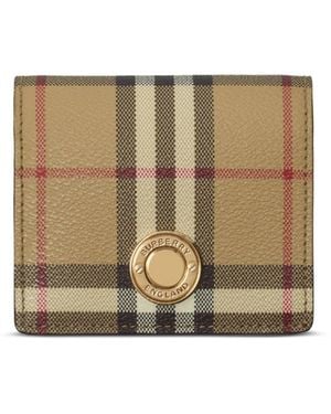 Burberry Vintage Check Kleine Portemonnee - Naturel