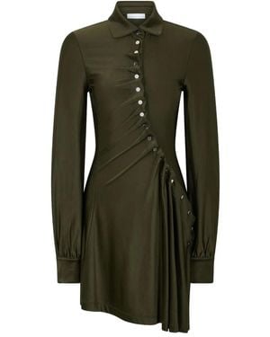 Rabanne Draped Dress With Embellishment - Green