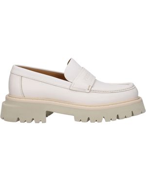 Ferragamo Mocassini Fergal /Mascarpone - Bianco