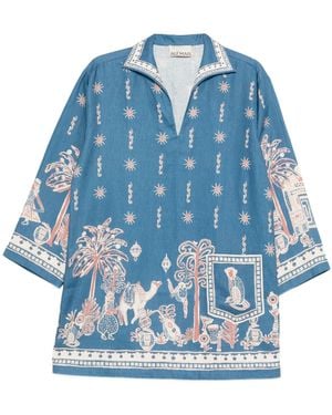 ALMAIS Acacia Mini Dress in Blue | Lyst