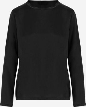 F.it Pull en soie extensible - Noir