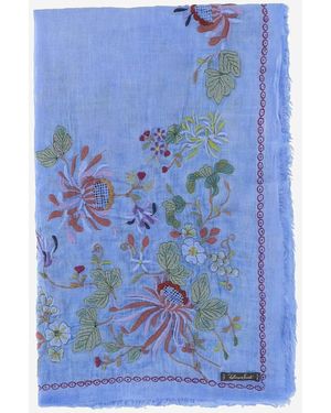 Faliero Sarti Gerbera Scarf - Blue