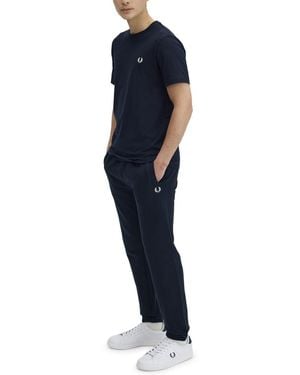 Fred Perry T Shirt Con Logo - Blue