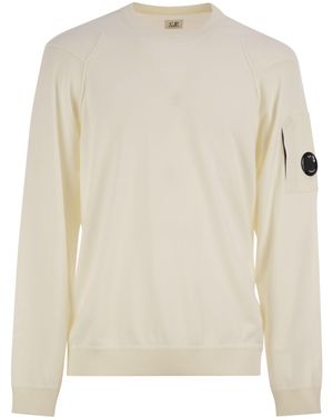 C.P. Company Sea Island Cotton Equip Berck Jumper - Bianco