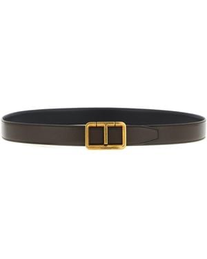 Tom Ford Reversible Gürtel antike Schnalle - Weiß