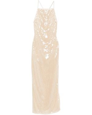 Oséree Marylin Sequin-Embellished Dress - White