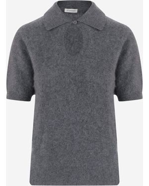 By Malene Birger Tallalia Cashmere Sweater With Cut Out Detail - Gray