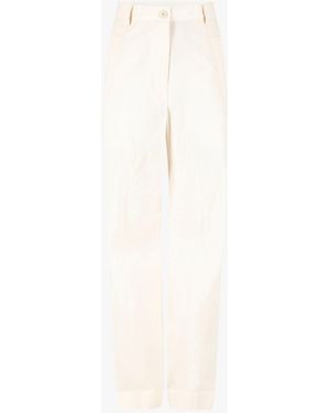 Dries Van Noten Pincks 3183 W.W.Pants Ecr - White