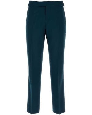 Vivienne Westwood Petrol Wool Sang Pant - Blue
