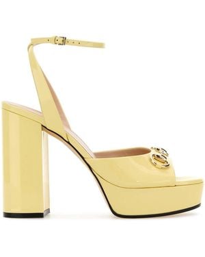 Gucci Leather Sandals - Metallic