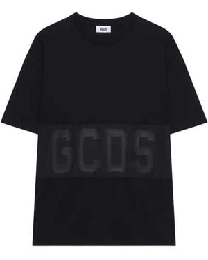 Gcds T-Shirt mit Logoband - Schwarz