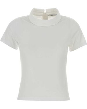 Givenchy Roll-Up Poplin T-Shirt - White
