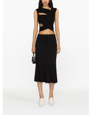 Gauchère Top - Negro