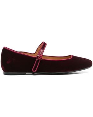 Tod's Tod 's Samtballettflats - Rot