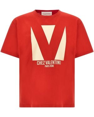 Valentino Garavani 'Chez ' T -Shirt - Rot
