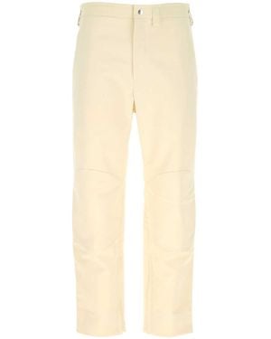 Jil Sander Ivory Cotton Pant - Natural